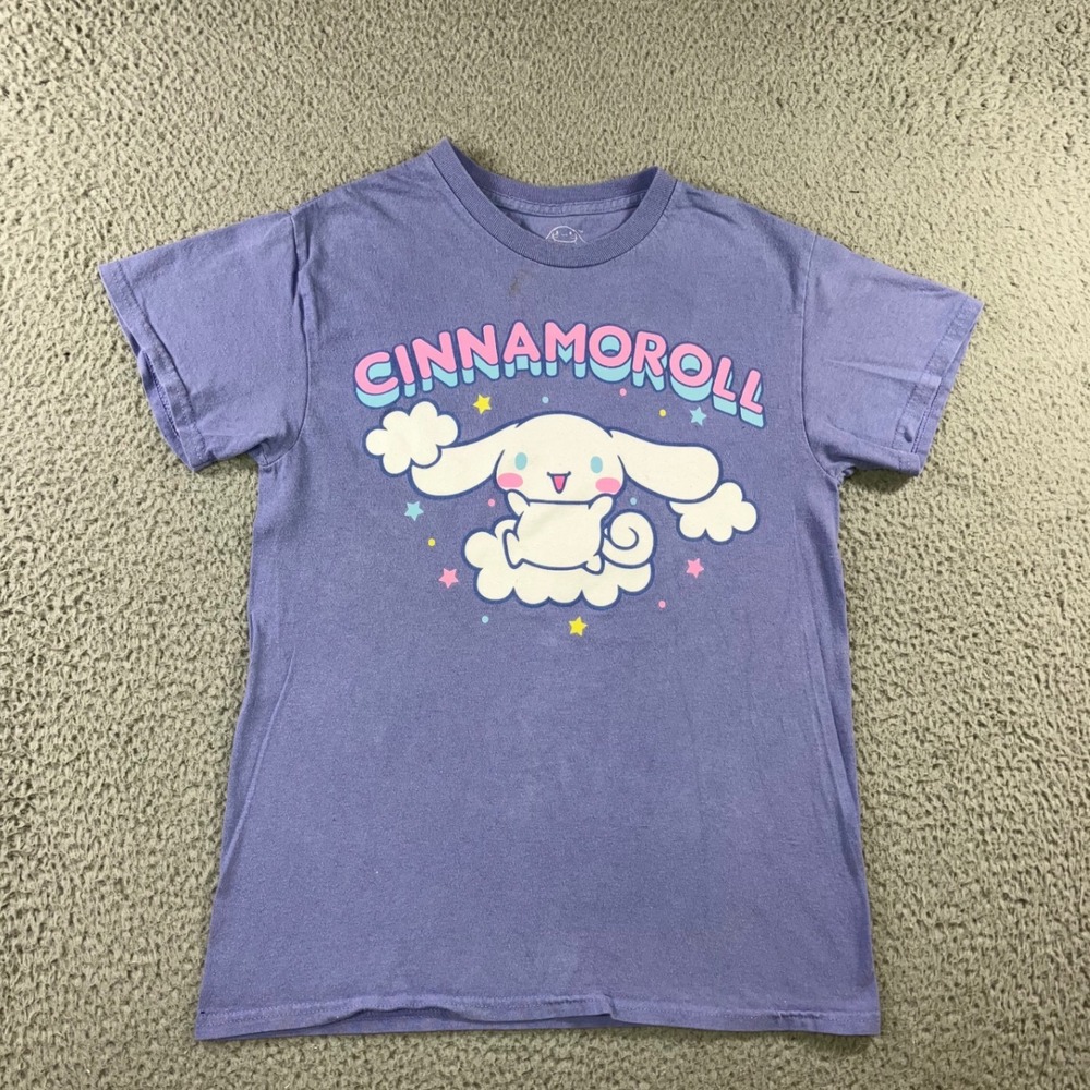 Hybrid Sanrio Cinnamoroll T-Shirt Women S Purple Graphic S/S Tee y2k Pastel Goth